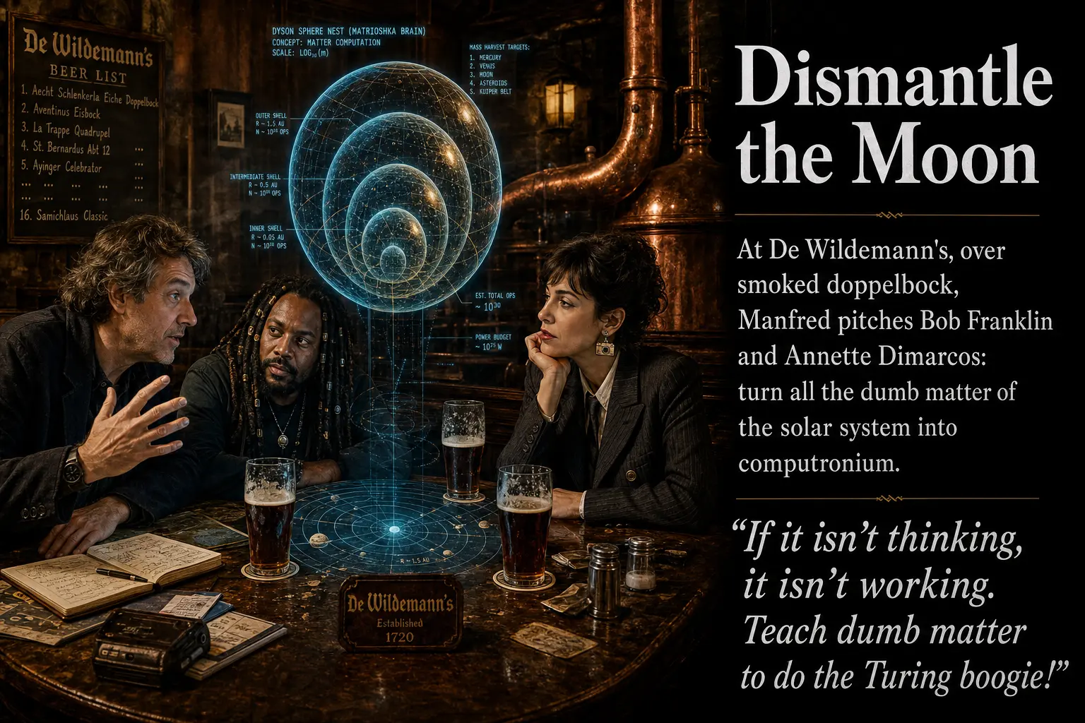 High-quality slide: Dismantle the Moon