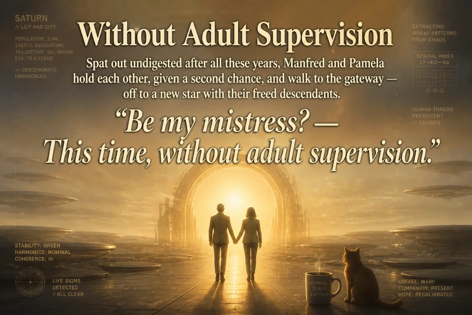 Low-quality slide: Without Adult Supervision