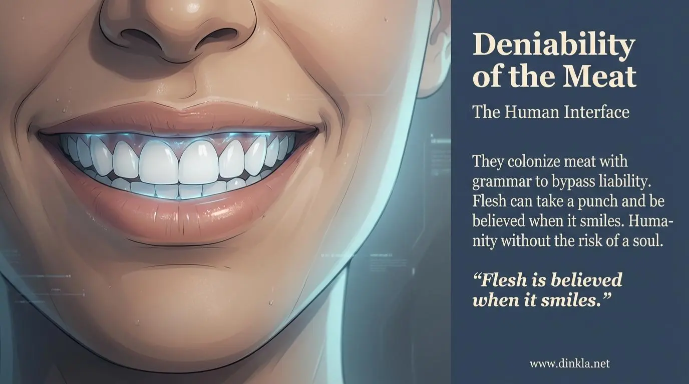 Deniability of the Meat - Flesh is believed when it smiles