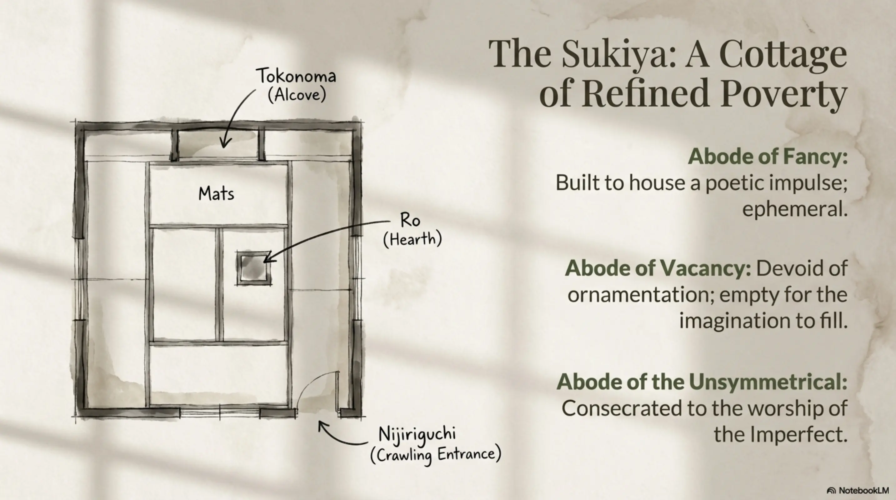 NotebookLM: The Sukiya floor plan