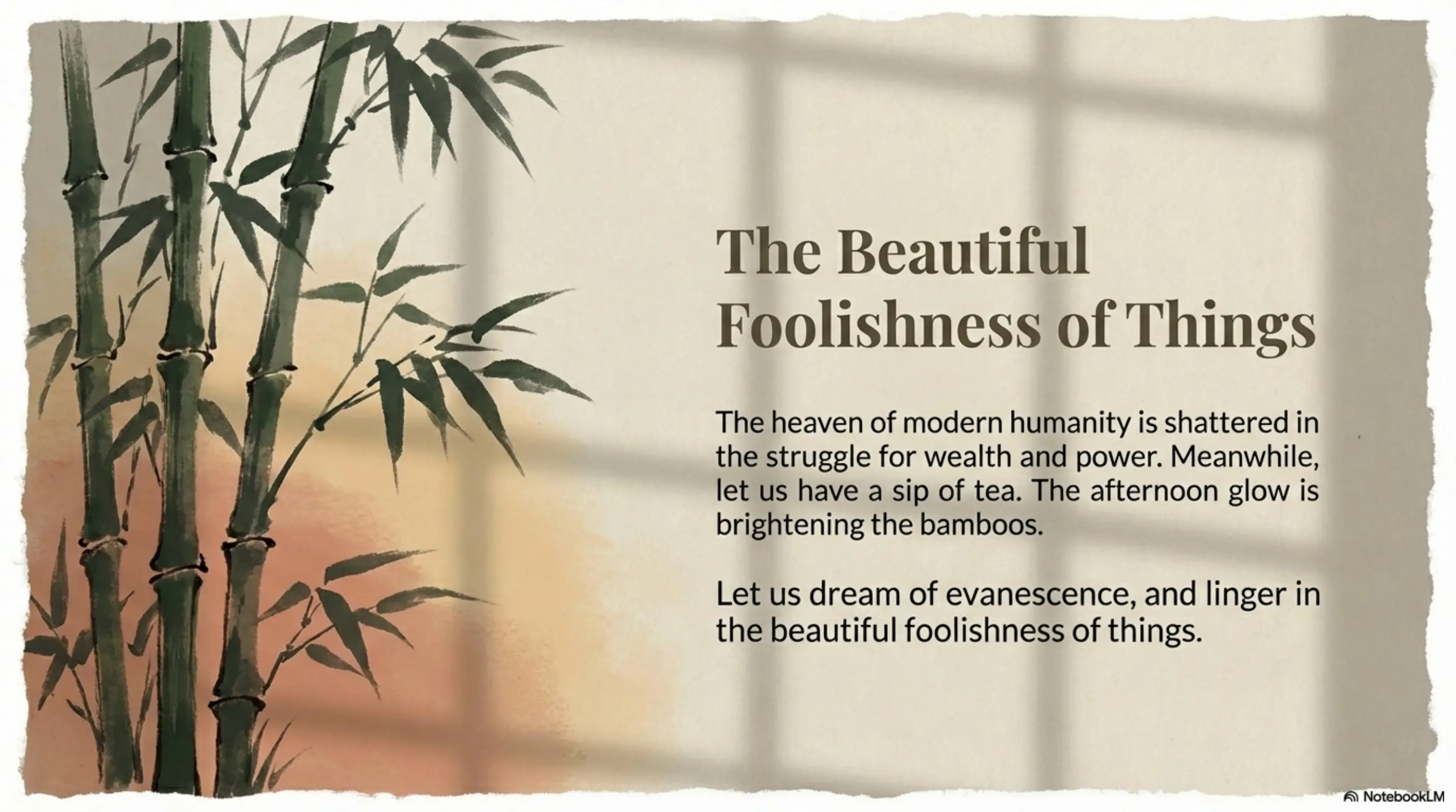 NotebookLM: The Beautiful Foolishness of Things
