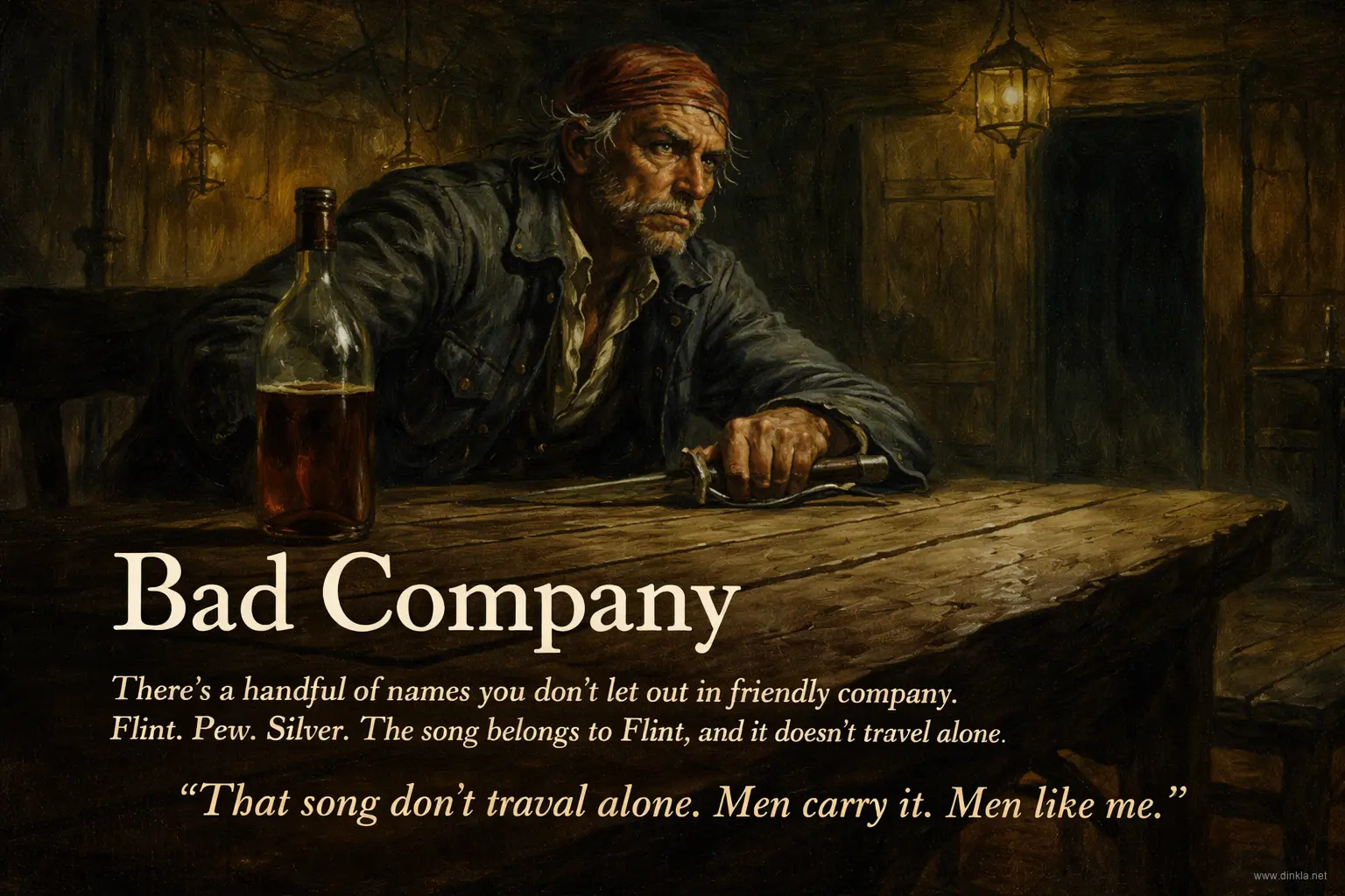 Bad company — the names you don't say in friendly company: Flint, Pew, Silver