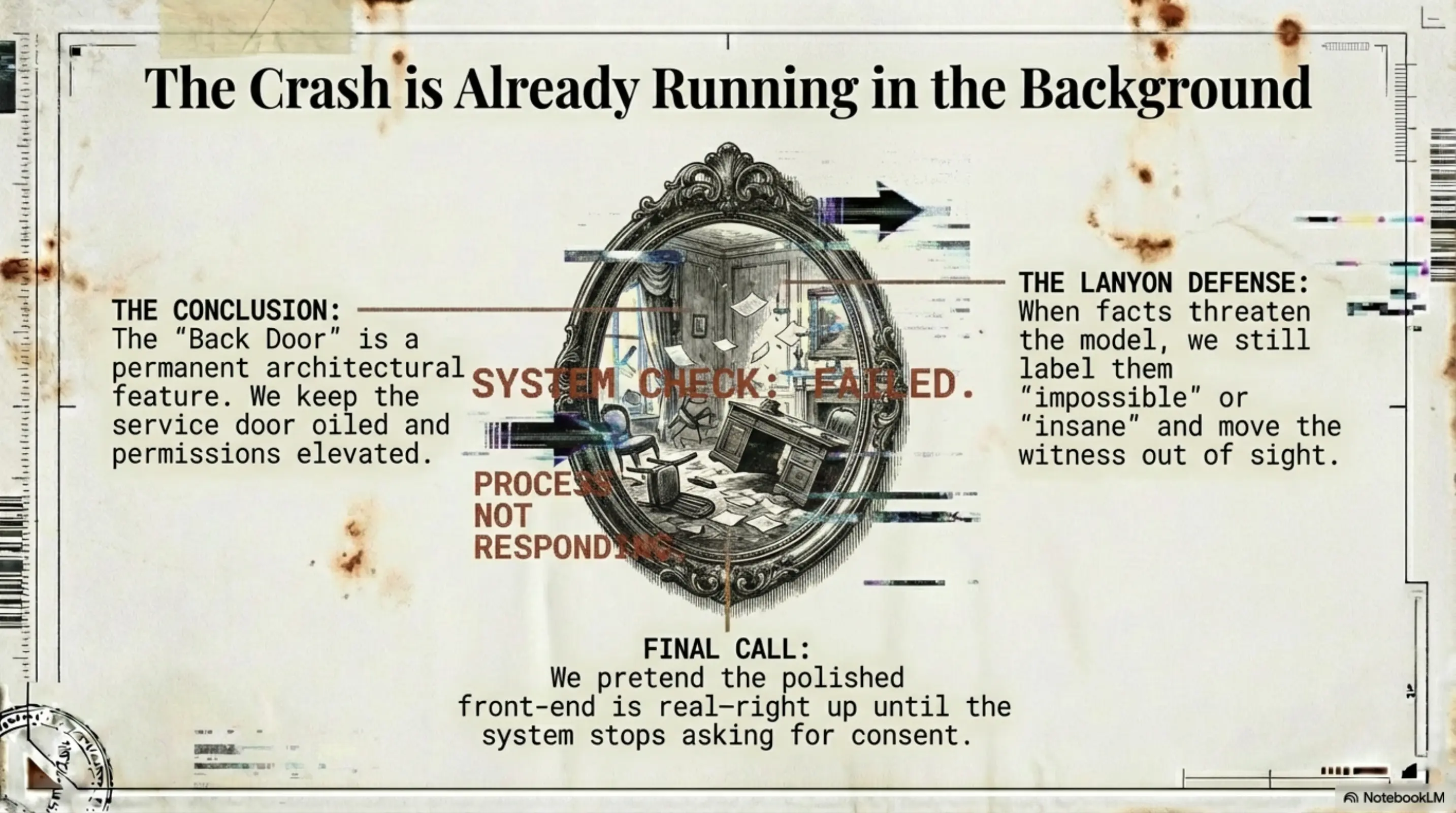 The Crash is Already Running