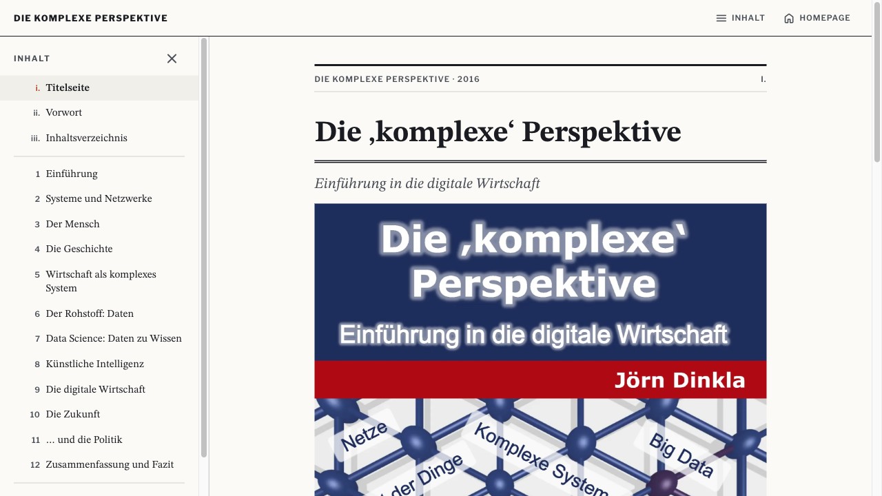 Die ‚komplexe‘ Perspektive — Titelseite des deutschen Originals von 2016