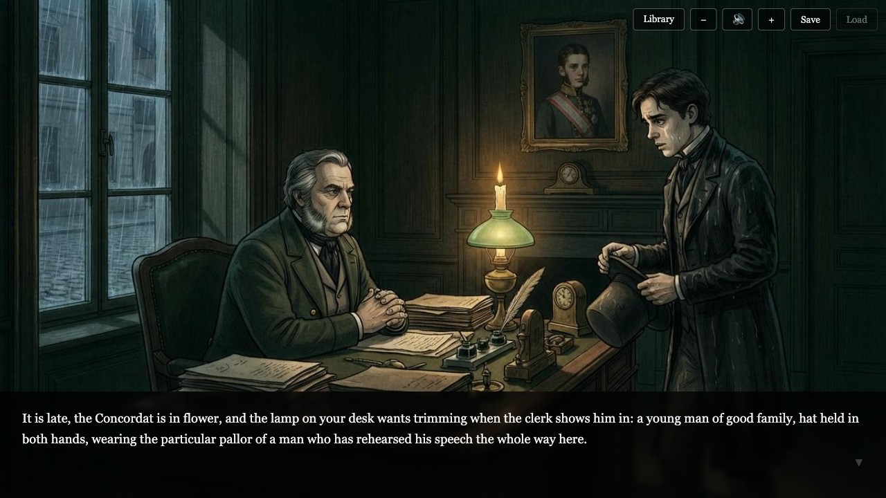 Ghosts — a branching mystery after Guy de Maupassant, written in Ink