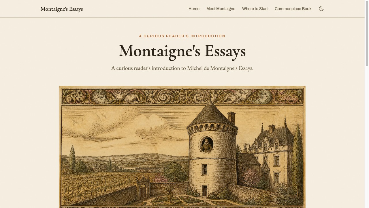 Montaigne's Essays — a curious reader's introduction to Michel de Montaigne