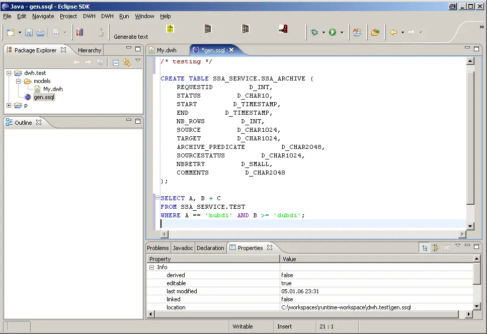 SQL Highlighting in Eclipse